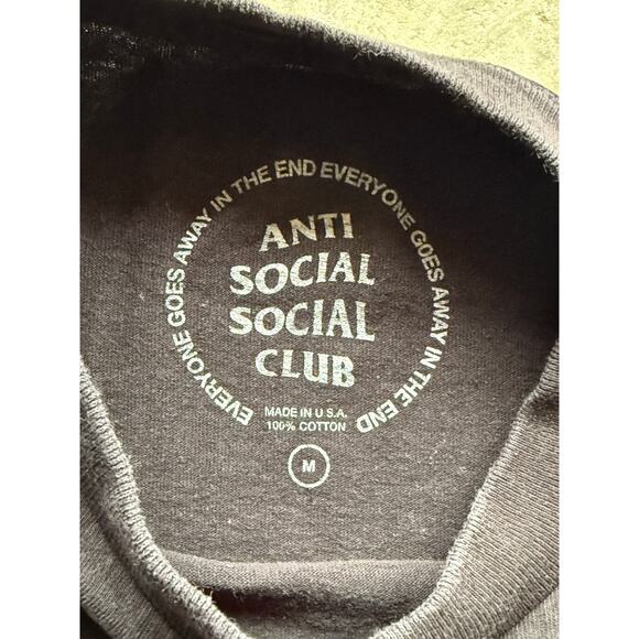 Anti Social Social Club ASSC T-Shirt Size Medium Lightning Tee Made in USA - Picture 5 of 7